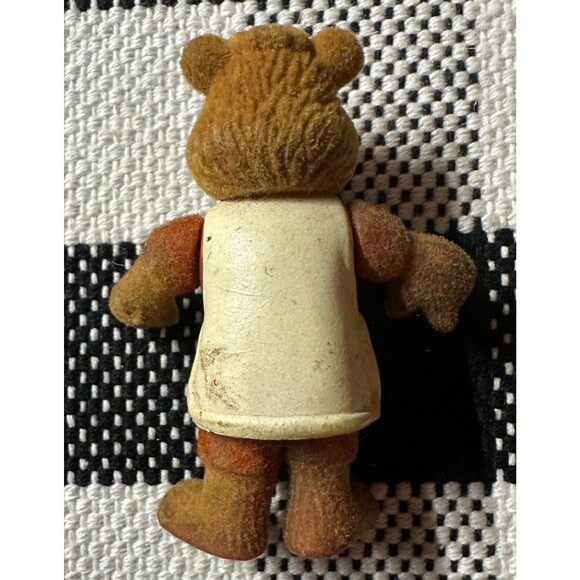 1986 Teddy Bear 2.75" Fuzzy Velvet Action Figure Teddy Ruxpin Worlds Of Wonder - Picture 2 of 3
